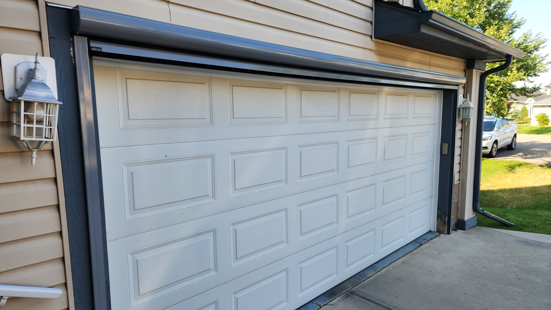 Garage with Screen Door Installed - Are Garage Door Screens Worth It?