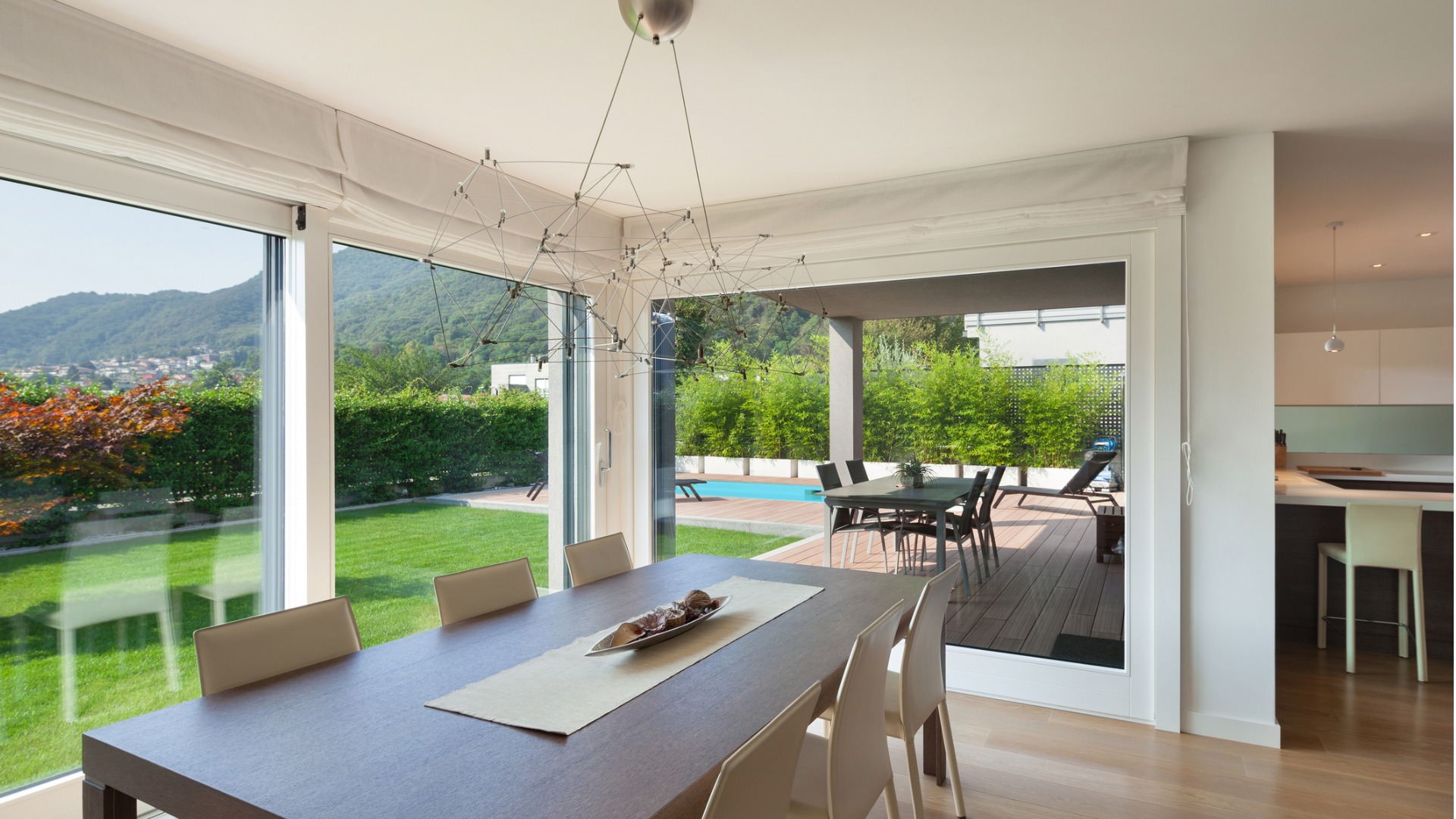 View of screen door & outdoors via dining room - Can I install a retractable screen on my patio slider? 